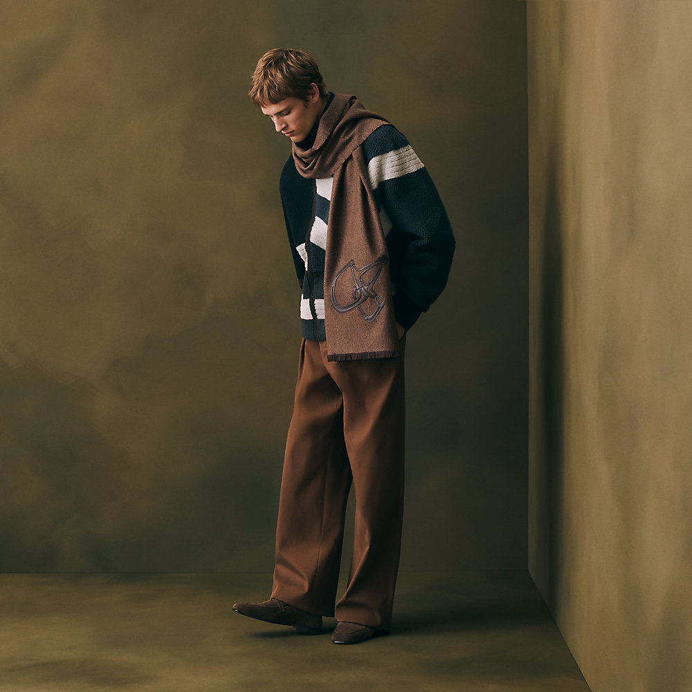 カシミヤマフラー 《モール・クローム》 | Hermès - エルメス-公式サイト